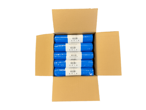 LDPE afvalzak 70x110cm, T70, 100% recycled blauw - 200st - Afbeelding 2