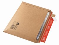 Golfkartonnen envelop bruin 270-185x-30mm - sluiting lange zijde - CP 015.02