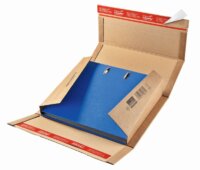 Ordnerverzendverpakking met dubbele plakstrip bruin 320x290x35-80mm - CP055.01