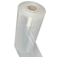Machinefolie 150% standaard transparant - 23micron - 50cm - 1.400mtr