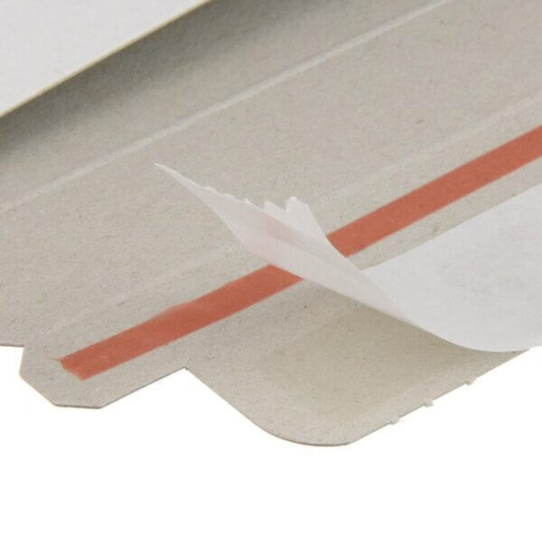 Kartonnen enveloppen wit, met plakstrip - 262 x 371 mm - 100 stuks - Afbeelding 2